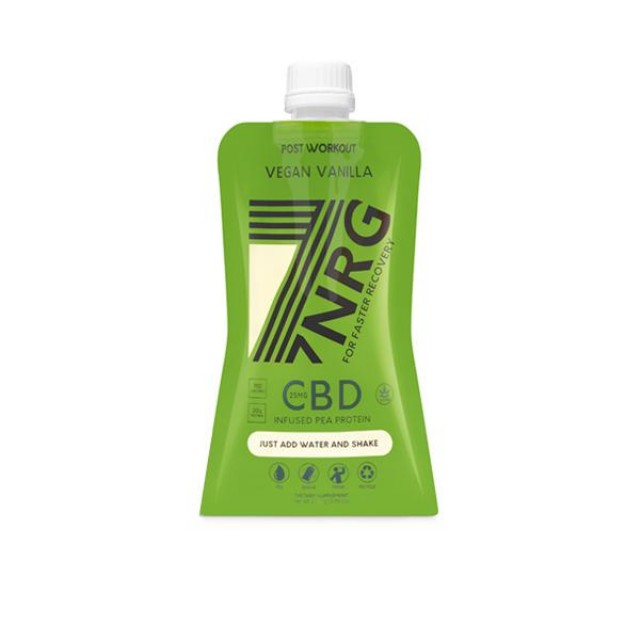 7NRG Post-Workout Vegan Vanilla 25mg CBD Protein Shake